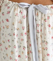 Rumored Darling Floral Print Baby Doll Mini Dress