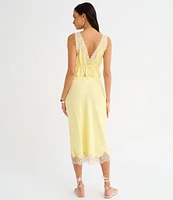 Rumored Lady Lace Coordinating Midi Skirt
