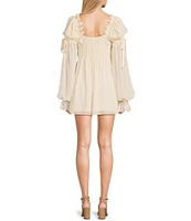 Rumored Long Sleeve Macbeth Mini Dress