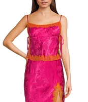 Rumored Meadow Side Tie Coordinating Top