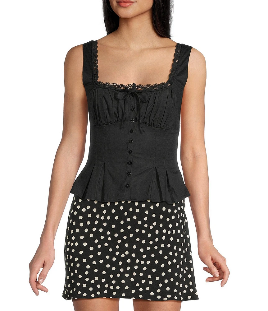 Rumored Rosemary Square Neck Tank Top