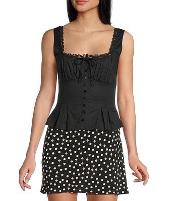 Rumored Rosemary Square Neck Tank Top