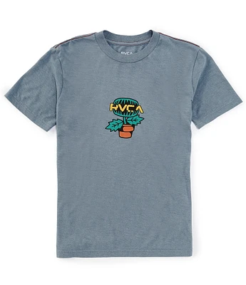 RVCA Big Boys 8-20 Short Sleeve Flytrap Graphic T-Shirt