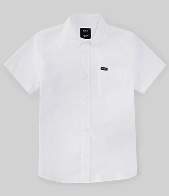 RVCA Big Boys 8-20 Short Sleeve That'll Do Stretch Shirt