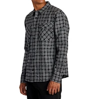 RVCA Hughes Long Sleeve Plaid Flannel Shirt