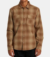 RVCA Long Sleeve Dayshift Plaid Flannel Shirt