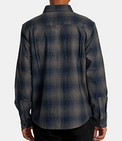 RVCA Long Sleeve Dayshift Plaid Flannel Shirt