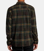 RVCA Long Sleeve Vacancy Plaid Flannel Woven Shirt