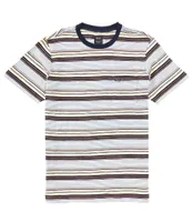 RVCA Short Sleeve Magnolia Striped T-Shirt