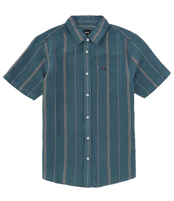 RVCA Short Sleeve Mercy Stripe Woven Shirt