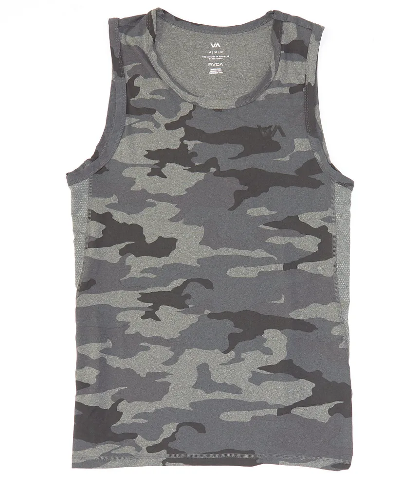 RVCA VA Sport Vent Camo Training Tank Top