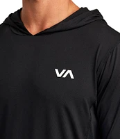 RVCA Sport Vent Long Sleeve Technical Hooded T-Shirt