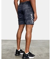 RVCA VA Sport Mesh 17#double; Outseam Camo Print Performance Training Shorts