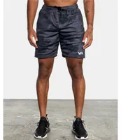 RVCA VA Sport Mesh 17#double; Outseam Camo Print Performance Training Shorts