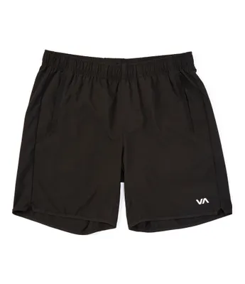 RVCA VA Sport Yogger lV Elastic Pull-On 17#double; Outseam Solid Athletic Shorts