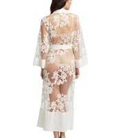 Rya Collection Charming Long Sleeve Embroidered Coordinating Robe