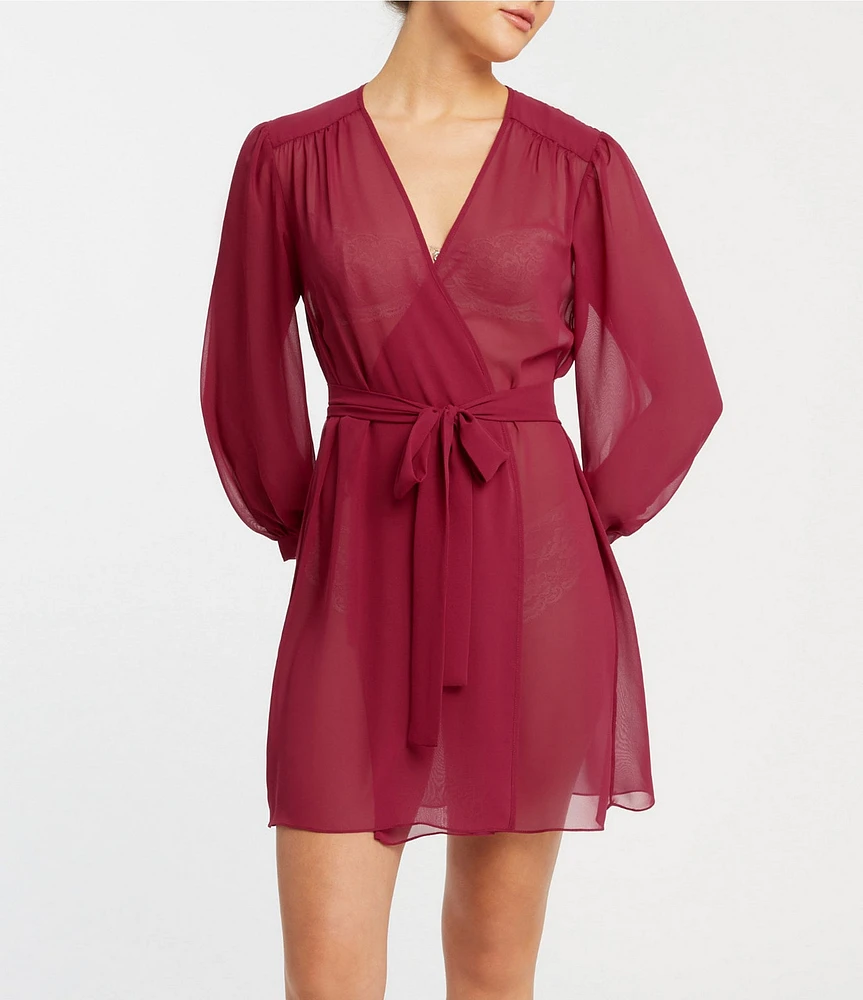 Rya Collection True Love Solid Chiffon Robe