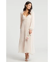 Rya Collection True Love Solid Chiffon Long Robe