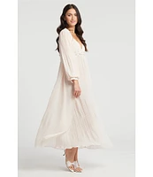 Rya Collection True Love Solid Chiffon Long Robe