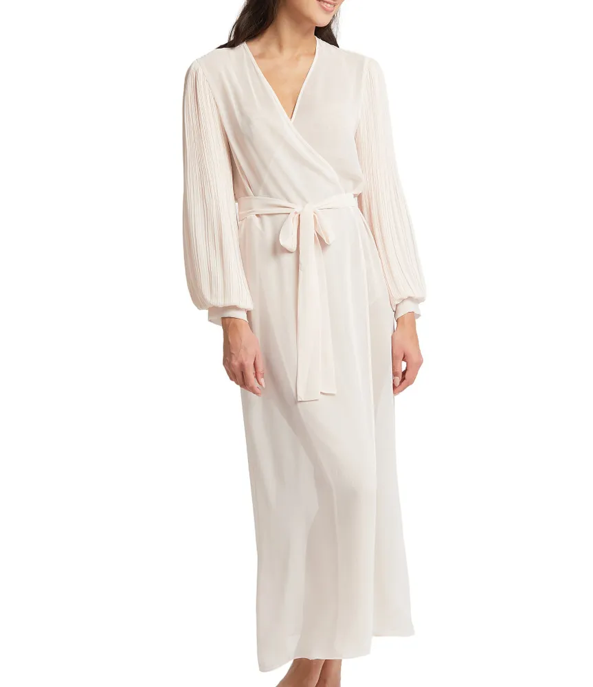 Rya Collection True Love Solid Chiffon Long Robe