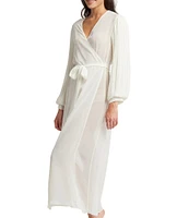 Rya Collection True Love Solid Chiffon Long Robe