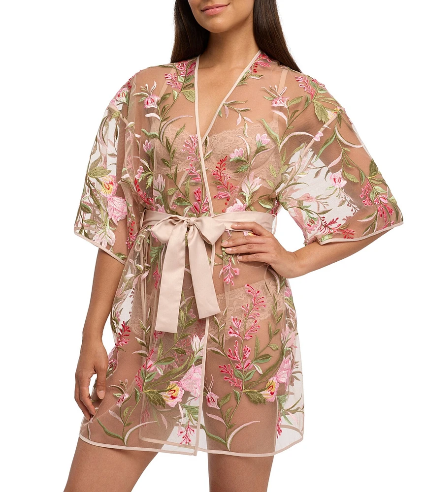 Rya Collection Valencia Floral Embroidered Cover Up