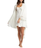 Rya Collection Sleeveless Chiffon & Lace Sweetheart Neck Chemise