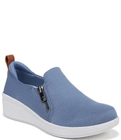 Ryka Luminous Washable Textured Slip On Zip Sneakers