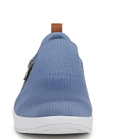 Ryka Luminous Washable Textured Slip On Zip Sneakers