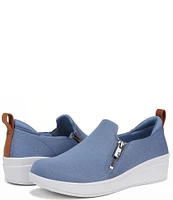 Ryka Luminous Washable Textured Slip On Zip Sneakers