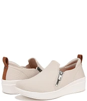 Ryka Luminous Washable Textured Slip On Zip Sneakers