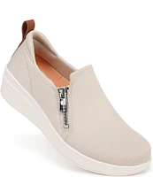 Ryka Luminous Washable Textured Slip On Zip Sneakers