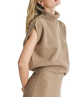 Sadie & Sage Crosby Ribbed Turtleneck Sweater Top