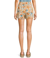 Sadie & Sage Flat Front Floral Printed Shorts