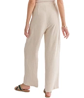Sadie & Sage Linen Full Length Pleated Coordinating Trousers