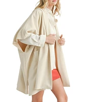 Sadie & Sage Lisha Belted Poncho