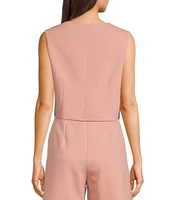 Sadie & Sage Seasons Bloom Cropped Coordinating Vest