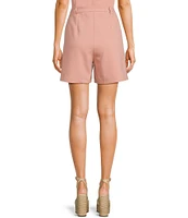 Sadie & Sage Seasons Bloom Solid Pleated Coordinating Shorts