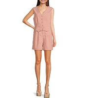 Sadie & Sage Seasons Bloom Solid Pleated Coordinating Shorts