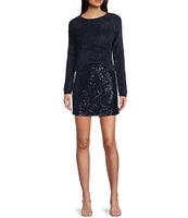 Sadie & Sage Sky High Sequin Mini Skirt