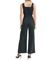 Sadie & Sage Sleeveless Side Cutout Wide Leg Jumpsuit