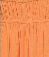 Sadie & Sage Square Neck Tie Front Mini Dress