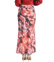 Sage The Label Independent Mermaid Abstract Floral Print Midi Skirt