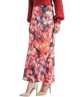 Sage The Label Independent Mermaid Abstract Floral Print Midi Skirt