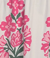 SAIL to SABLE x Amy Littleson McNitt The Debra Hibiscus Print Smocked Maxi Dress