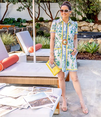 SAIL to SABLE x Style Charade Ella Floral Print Short Sleeve Dress