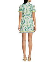 SAIL to SABLE x Style Charade Ella Floral Print Short Sleeve Dress