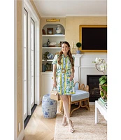 SAIL to SABLE x Style Charade Ella Floral Print Short Sleeve Dress