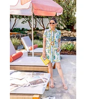 SAIL to SABLE x Style Charade Ella Floral Print Short Sleeve Dress