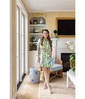 SAIL to SABLE x Style Charade Ella Floral Print Short Sleeve Dress
